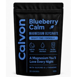 Magnesium Glycinate Drink Powder with Glycine & L-Theanine, Blueberry, 30