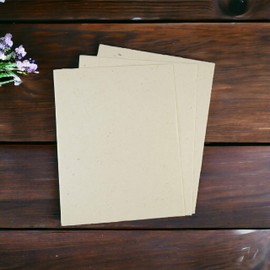 Handmade Lokta Vintage 8.5x11" Printer Paper for Laser and Inkjet Printing (25 Sheets, Natural)