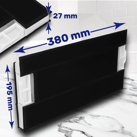 Active Carbon Filter for Cooker Hood 380 x 195 x 27 mm 00434229 434229 DHZ4506 DHZ4505 LZ45500 KF280001 Z5144X5 Z5144X1 for Bosch for Siemens for Balay for Neff - Warranty 10 Years – MONTERAL
