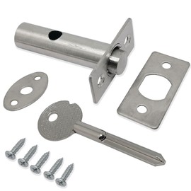 Stainless Steel Hidden Door Mortise Lock Latch,Hidden Manager Tubewell Key Mortise Lock,Fire Door Tubewell Mortise Lock Latche(1pcs GJS-C60)