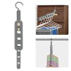 Coopache Clothes Hanger, Space-Saving Non-Slip Cabinet Organiser, Door Coat Rack,