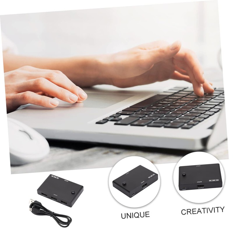 Angoily Video Splitter for Laptop Game Console Easily Between Inputs