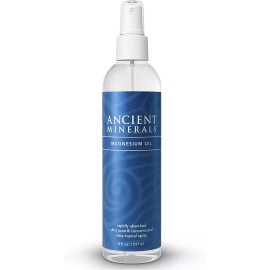 Ancient Minerals 8oz Pure Ancient Minerals Magnesium Oil Spray Zechstein Magnesium Chloride Topic