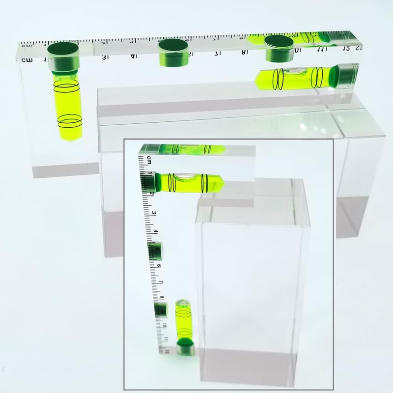 Transparent Rectangular high-Precision L-Shaped Level Integrated Small Household Magnetic Water