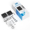 AST Square Pocket Door Lock with Edge Pull, Sturdy Privacy