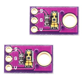 2Pcs TEMT6000 Light Sensor Module - Professional Ambient Light Detection for Smart Home Automation, Visible Light Intensity Module, TEMT6000X01 Chip