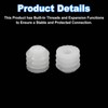 sourcing map 200Pcs 0.32"x0.31" Hinge Dowels, Plastic Dowel Insert for
