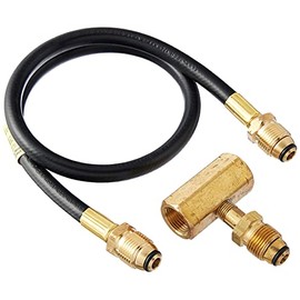 Mr. Heater F273737 2-Tank Hook-Up Kit with Tee and 30-Inch Hose Assembly with P.O.L. Male Ends,Multicolored,Regular