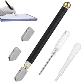 Tagliavetro Professionale 2–20 mm Tagliavetro Compatibile Con Sistema Di Alimentazione A Olio Automatico, Utensile Da Taglio Tipo Matita Con Punta In Carburo Per Vetro, Specchi