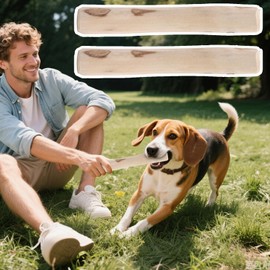 Dog Wood Chew Stick - 2X Coffee Tree Wood Dog Chew,Natural Teether, Puppy Biting Game, Teeth Cleaning Tool, Reducing Boredom for All Breed Sizes