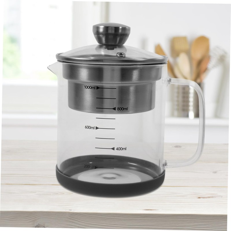 OHPHCALL Soybean Milk Strainer Jug Tea Pot with Fine Mesh