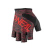 O 'Neal Finger Less Wired Red Bicycle Gloves MTB DH