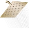 GGStudy Square 6 Inch Stainless Steel Shower Head High Pressure