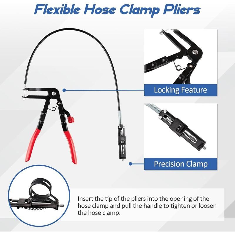 9PCS Hose Clamp Pliers, Automotive Multi-Handle Precision Tools for Clamping