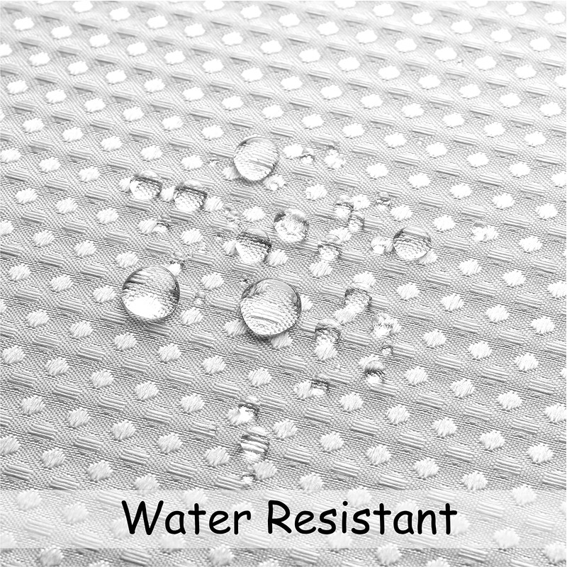 Grey Ombre Waffle Weave Shower Curtain Water Resistant Decorative Gradient