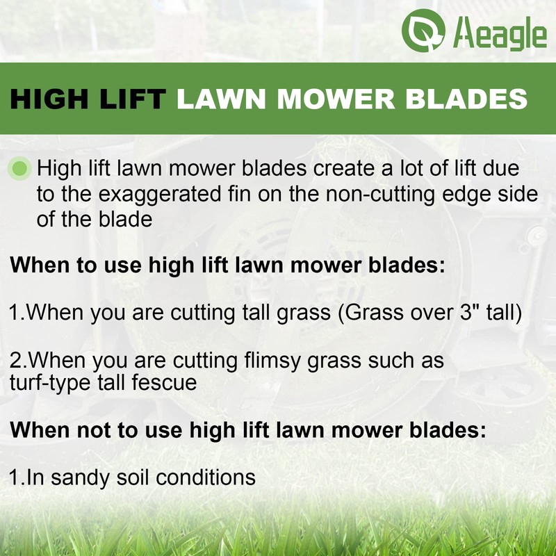 Aeagle High Lift Blade 33 inch Deck for MTD Cub
