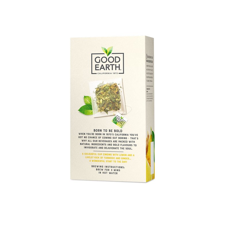 Good Earth Ginger, Turmeric and Lemon Tea, 15 Bags