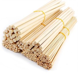 GOODCHI Wooden Sticks Wooden Craft Round Bar Paintable DIY Craft Handmade Imagination Creative Craft Craft DIY Wooden Sticks Model Making Craft 7 Sizes 150pcs