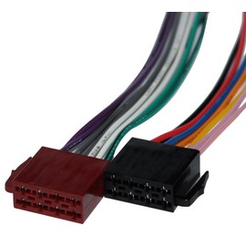Aerzetix ISO 8pin male x2 Car Radio 16 Pin Pre-Wired