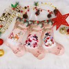 QKURT Christmas Socks, 12 Inch Set of 3 Santa Claus/Snowman/Reindeer