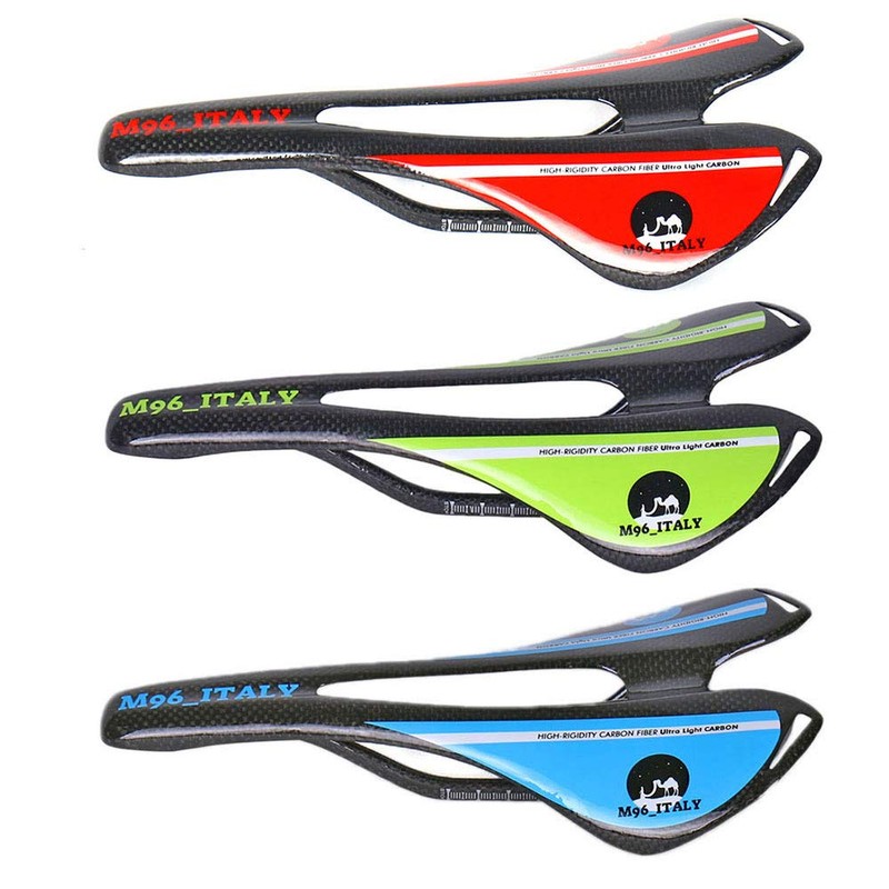 MH96_Italy Bicycle Saddle Carbon Fiber 3K Road Bike MTB Antiprostate