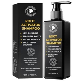Champú activador de raíces para hombres: champú para el crecimiento del cabello para la pérdida y adelgazamiento del cabello - Champú para el crecimie