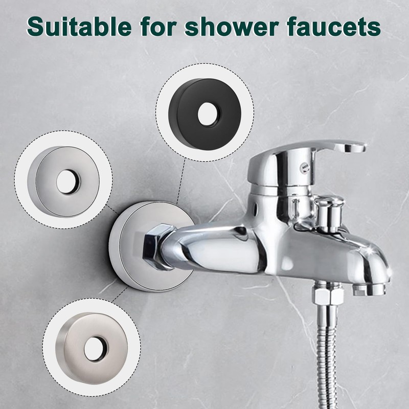 BathAce Shower Arm Flange, Stainless Steel Replacement Wall Split Flange/Escutcheon