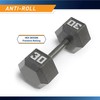 Marcy 30lb Cast Iron Hex Dumbbell, Single, IV-2030