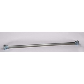 Extra Rail for 5ft Heavy Duty Z-Rack - Rack Sold Separately (Silver) (1.25" H x 60" W x 1.25" D)