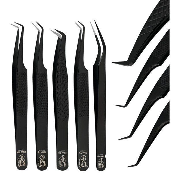 My Lash Tools Fiber Tip Lash Tweezers for Eyelash Extensions