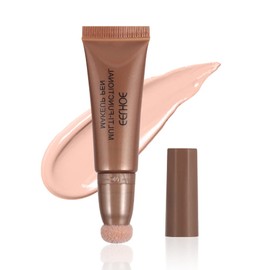 Liquid Contour Beauty Wand, Highlighter/Bronzer/Contour/Blush Stick with Cushion Applicator, Silky Smooth Cream, Long Lasting & Smooth Natural Matte Finish, Easy to Blend (04-Champagne gold)