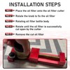 Gelessy 66490 Oil Filter Cutter with Vise Jaws, Adjustable Oil