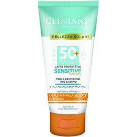 Clinians Schönheits-Solar-Milch Sensitive LSF 50+, 150 ml