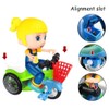 Random Color Kids Simulation Tricycle Toy Music Light Electric Cartoon