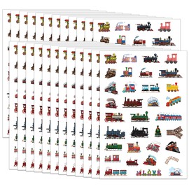800+PCS Steam Train Stickers -Rainbow Stickers Party Supplies Decorations Outdoor Sport Birthday Baby Shower Party Favors