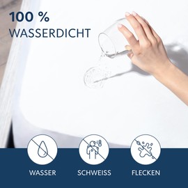 Dreamzie - Mattress Protector 180 x 200 cm Waterproof - Durable and Waterproof Mattress Topper - Mattress Protector 180 x 200 cm - Optimum Protection and Breathable