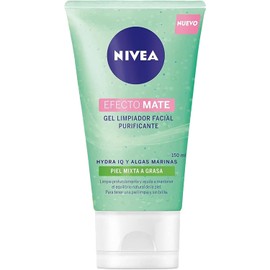 NIVEA Gel Limpiador Facial y Purificante Efecto Mate (150 ml) - Enriquecido con Algas Marinas, Ideal para Piel Mixta y Grasa