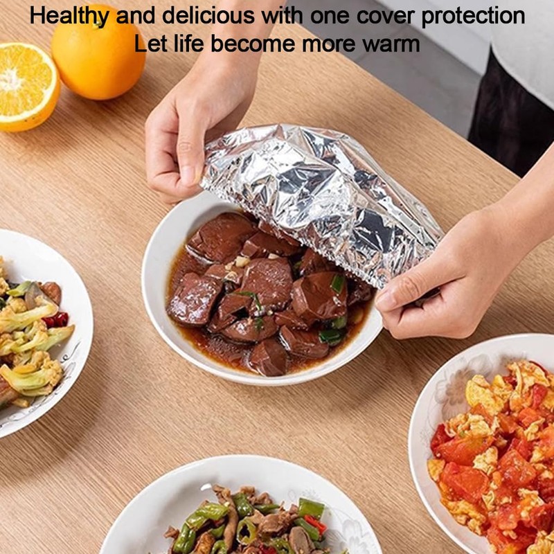 100x Heat Insulation Aluminum Foil For Kitchen Fresh-Keeping Fresh Keeping