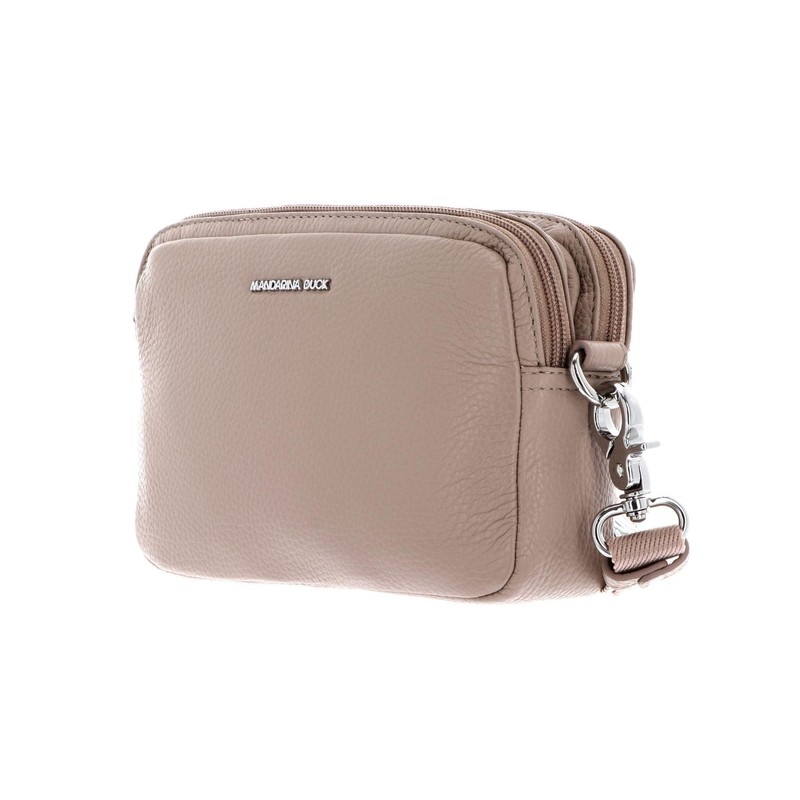 Mandarina Duck Mellow Women's Leather Camera Bag, Warm Taupe