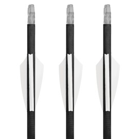 2" Driver Hybrid Vanes, White Vanes, Pack of 36, Vanes for Archery Bowhunting and Recreational Shooting