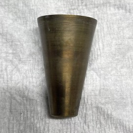 Unbranded VINTAGE SPUN BRASS CONE SHAPED CUPS WITH 1/8-27 IPS SLIP HOLE ( 3/8” WIDE ) NOS