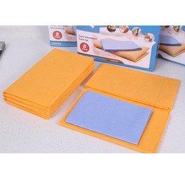 YIDUHAO Reusable Cleaning Cloths,Super Absorbent Shammy Chamois Towel,Machine Washable,Multipurpose Microfibre Cleaning Cloth for Kitchen, Glass, Car, Window (Orange&Blue)