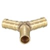 sourcing map Barbed Hose Tee Y Shape 3 Way Connector