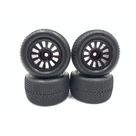 X4 1/18 1/24off Road Buggy Wheels and no glued Tires 31mmx59mm for GMP 18912 VRX Racing KYOSHO LOSI Slider FMS ROCHOBBY AXIAL FCX24 FCX18 FJ40 Land CRUIER K5 K10 TX4M MN Model