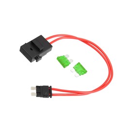 Motoforti 32V Standard Fuse Adapter Fuse Kit with 2pcs 30A Blade Style Fuse Long-lasting
