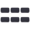 6PCS Rectangular Tin Boxes with Lids,Metal Empty Tins,Metal Empty Hinged