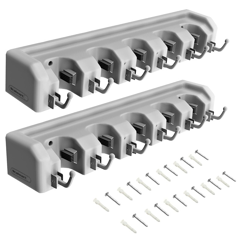 Garden Tool Organizer Wall Mount Broom and Mop Holder, 5
