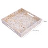 PEMAR 12.2" Square Serving Tray Mother of Pearl Nacre Wood