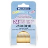 Beadalon ColourCraft Wire, 24 Gauge / 0.51 mm, Brass Light