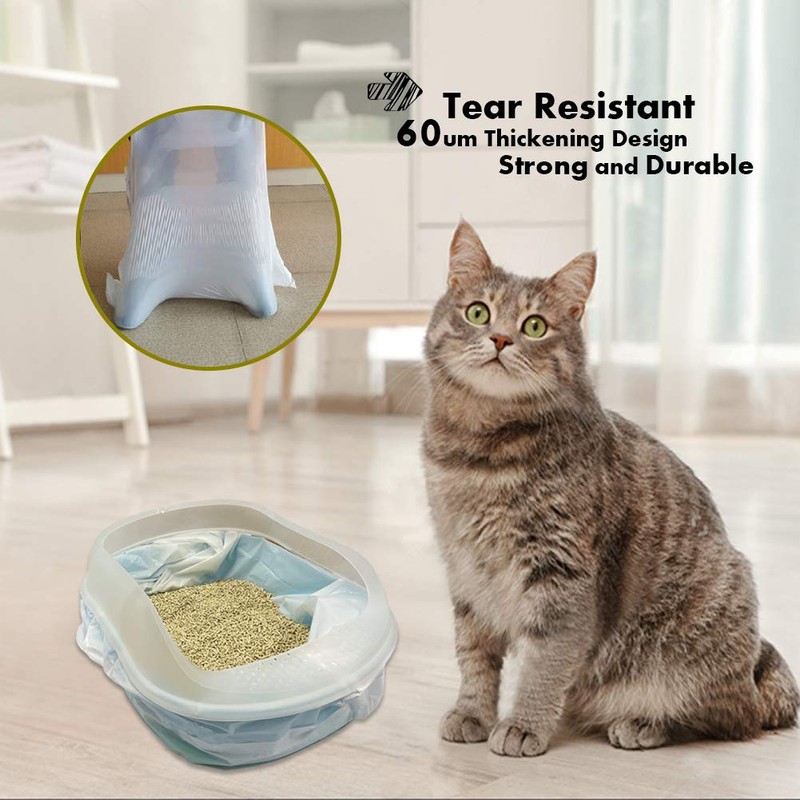 PET N PET Cat Litter Box Liners,Drawstring Litter Liner Bags